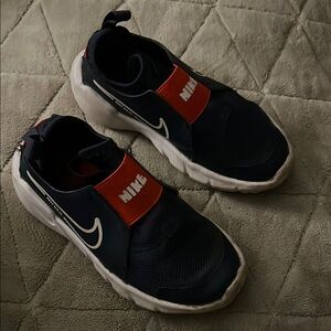 Nike Black and Red Slip-On Sneakers